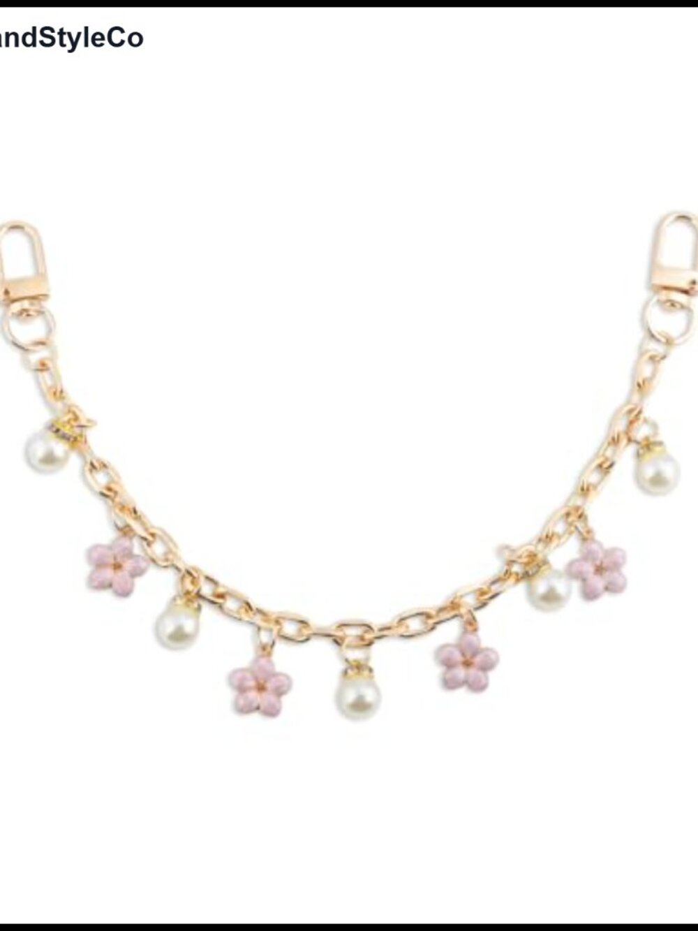 Pearl Bow Bag Chain Charm, Lobster Clasps, Y2K Handbag Decoration